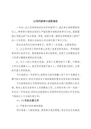 公司内部审计述职报告.docx