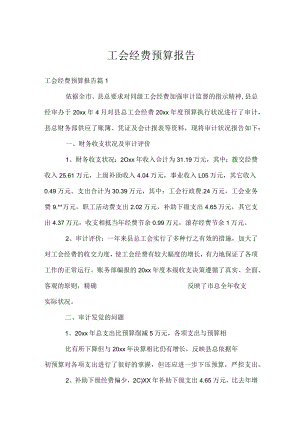 工会经费预算报告.docx