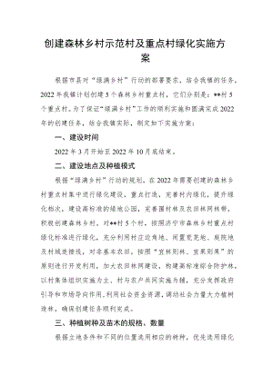 创建森林乡村示范村及重点村绿化实施方案.docx