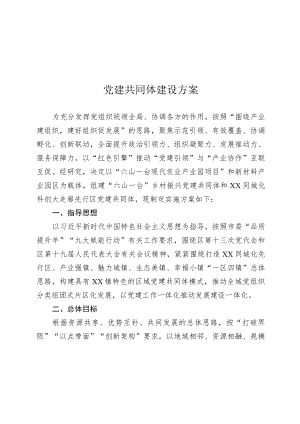 党建共同体建设方案.docx
