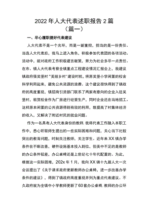 2022年人大代表述职报告2篇.docx