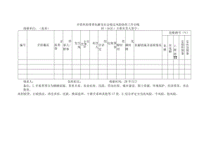 矛盾纠纷排查化解及社会稳定风险防控工作台账.docx