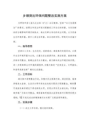 乡镇突出环保问题整改实施方案.docx