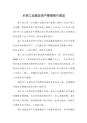 大学工会固定资产管理暂行规定.docx