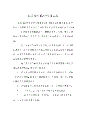大学动火作业管理办法.docx