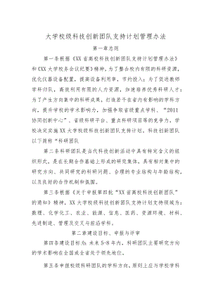 大学校级科技创新团队支持计划管理办法.docx