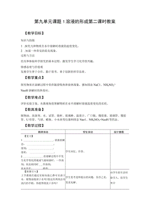 教学设计：溶液的形成（第2课时）.docx