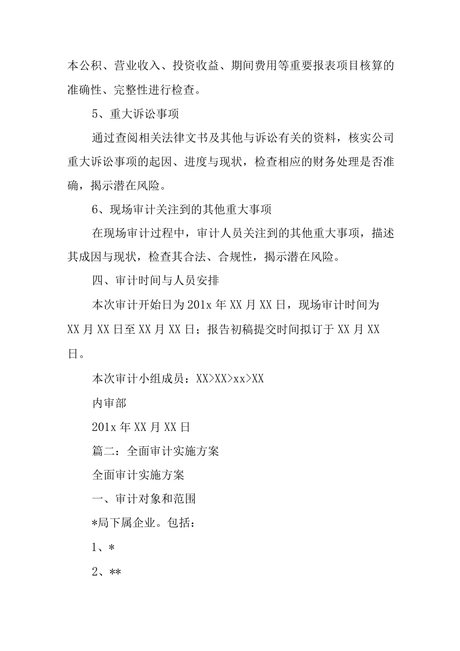 内部控制审计工作方案.docx_第3页