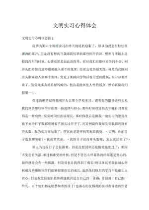 文明实习心得体会.docx