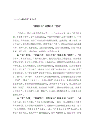 “二〇二三年新年贺词”学习心得.docx