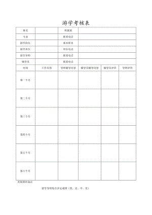游学考核表.docx