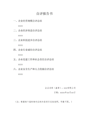 自评报告书.docx