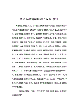 优化五项措施推动“双本”就业.docx