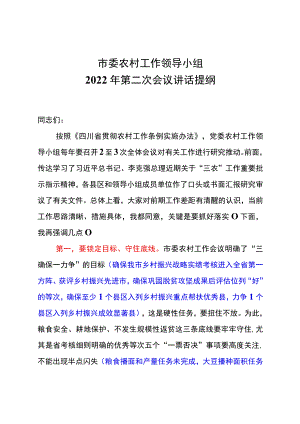第二次农村工作领导小组会讲话提纲.docx