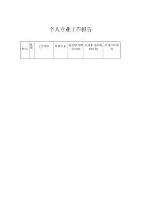 个人专业工作报告.docx