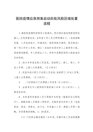 医院疫情应急预案启动后低风险区域处置流程.docx
