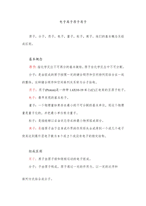 电子离子原子质子.docx