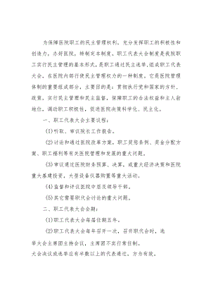 医院职工代表大会制度.docx
