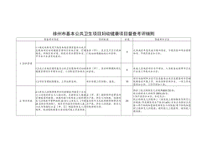 2017年徐州市基本公共卫生服务项目考评细则 .docx