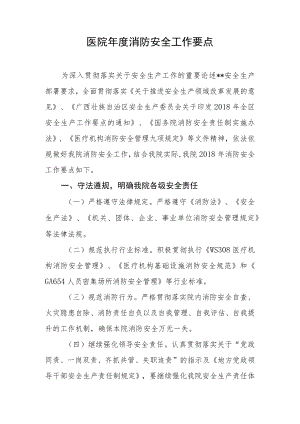 医院年度消防安全工作要点.docx