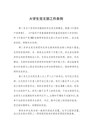 大学生党支部工作条例.docx