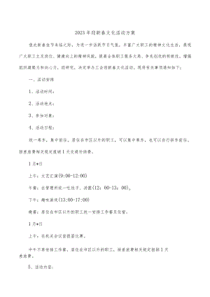 2023年迎新春文化活动方案.docx