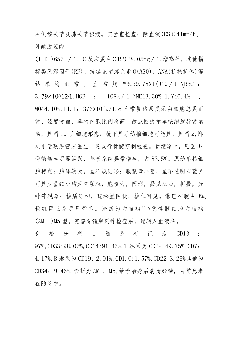血液内科晋升副主任(主任)医师病例分析专题报告(童急性单核细胞白血病).docx_第3页