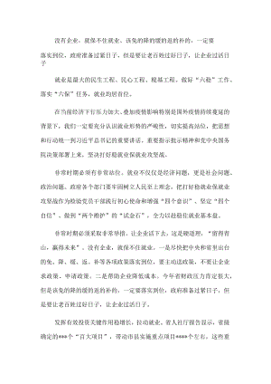 稳就业研讨发言：打好稳就业保就业攻坚战.docx