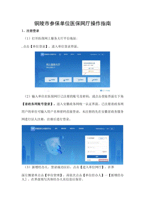 铜陵市参保单位医保网厅操作指南.docx