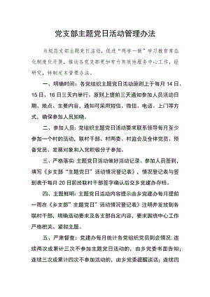 党支部主题党日活动管理办法.docx