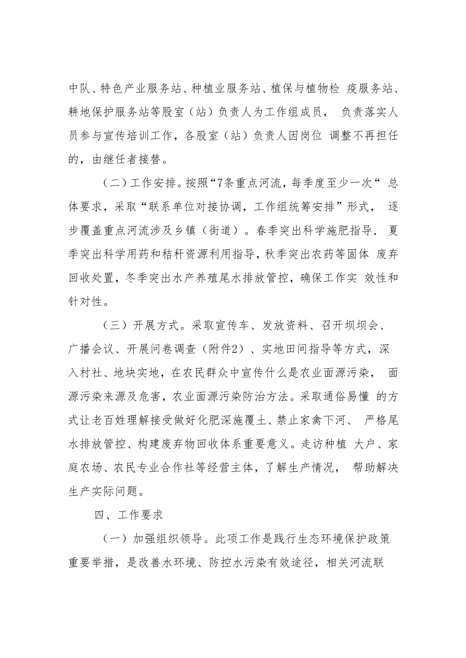 XX县2022年重点河流岸线农业面源污染防治常态化宣传培训工作方案.docx_第3页