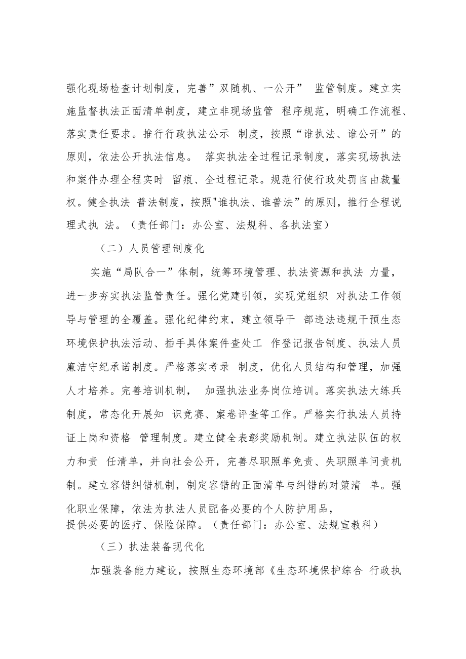 XX市生态环境保护综合行政执法机构规范化创建工作方案.docx_第2页