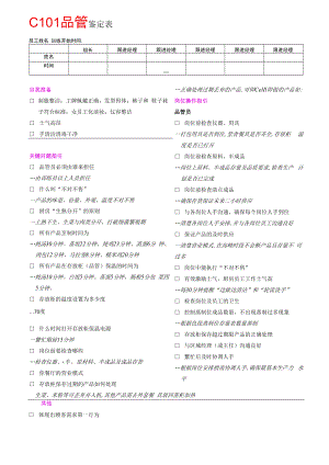 C101品管鉴定表.docx