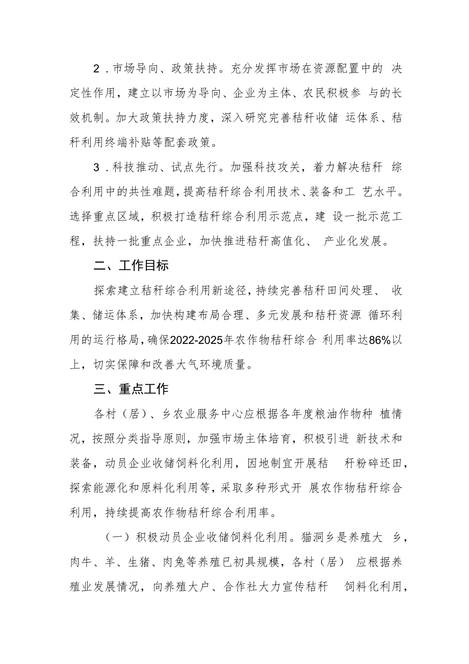 乡2022年农作物秸秆综合利用实施方案.docx_第2页