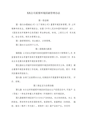 2022《公司重要环境因素管理办法》.docx