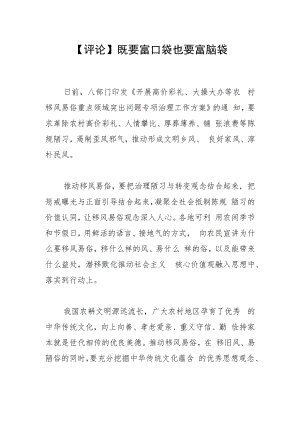 【评论】既要富口袋 也要富脑袋.docx