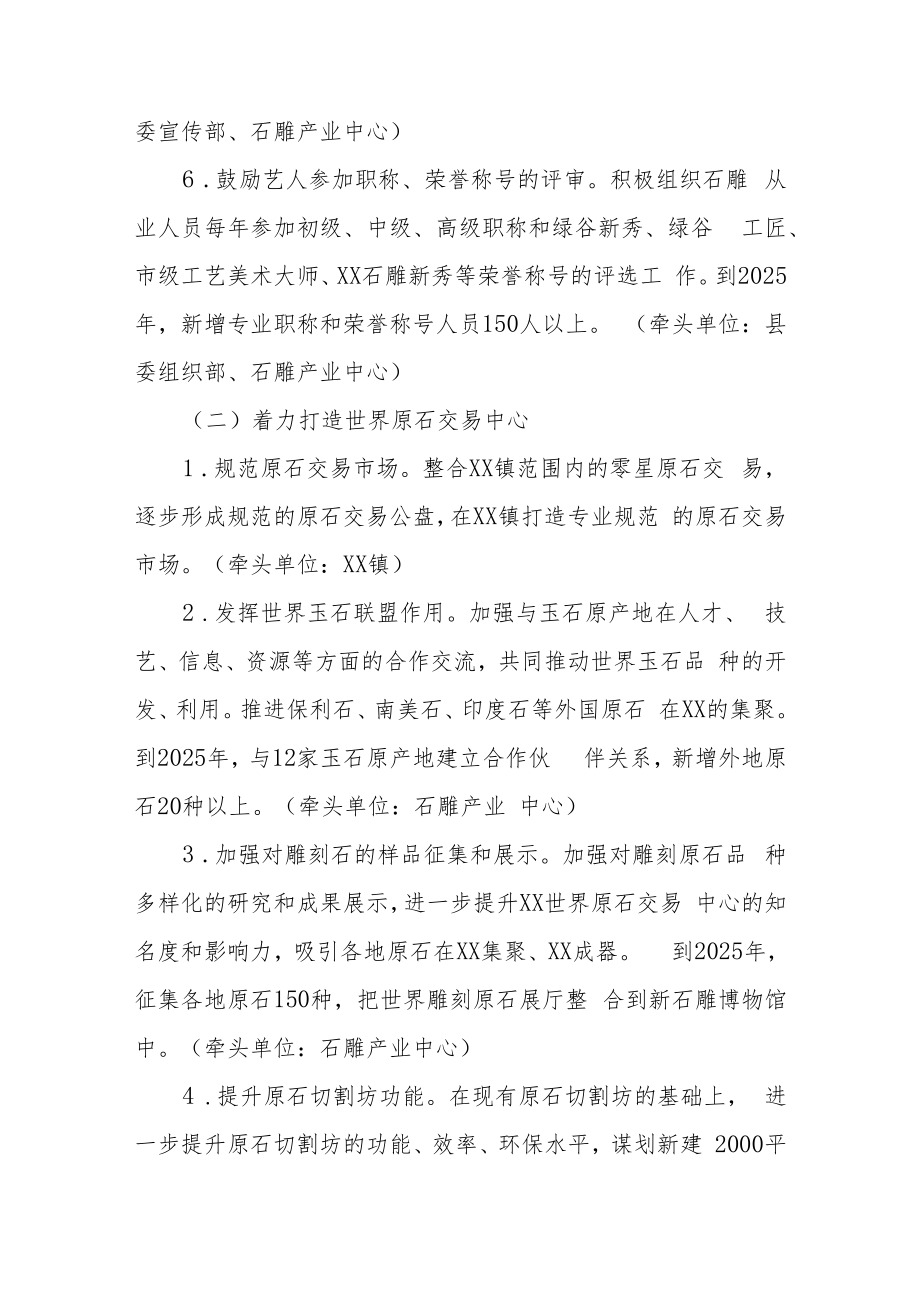 XX县石文化产业发展五年行动计划（2021-2025年）.docx_第3页