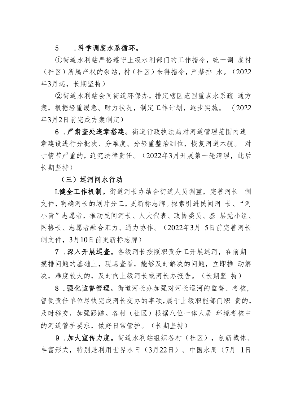 XX街道“河我同行”护水行动实施方案.docx_第3页