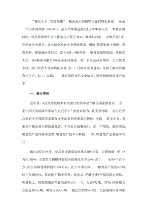 2022年粮食安全工作情况调研报告.docx