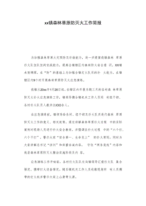 xx镇森林草原防灭火工作简报.docx