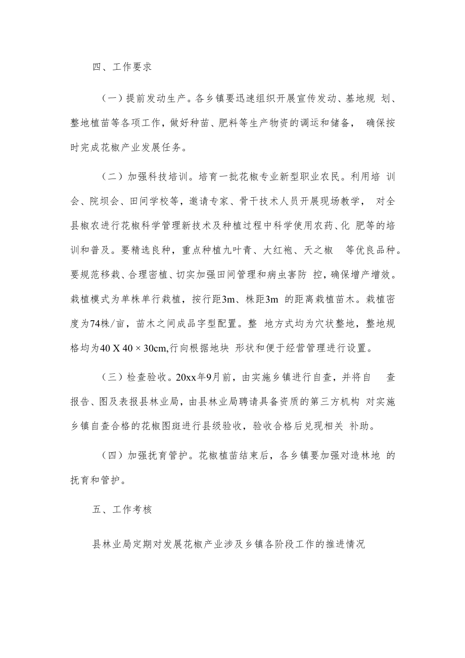 xx县20xx-20xx年度花椒产业发展工作方案.docx_第2页