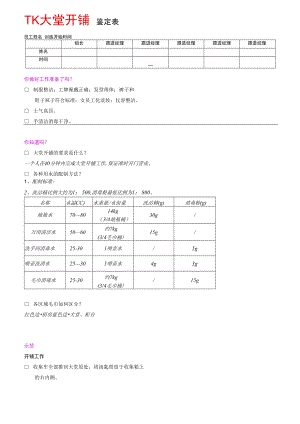 TK大堂开铺鉴定表.docx