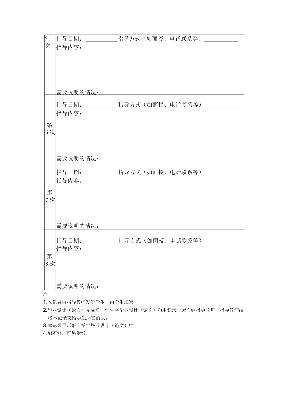 XX科技职业技术学院毕业设计（论文）指导撰写过程记录.docx_第2页
