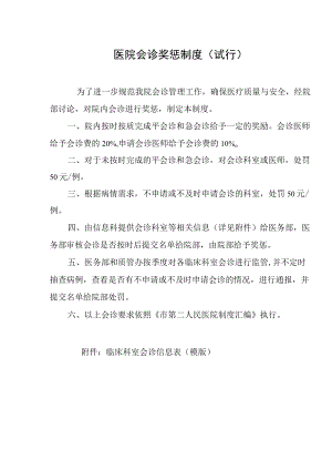 医院会诊奖惩制度.docx