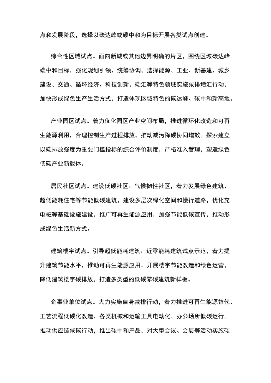 上海市推进重点区域、园区等开展碳达峰碳中和试点示范建设的实施方案.docx_第3页