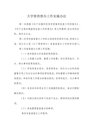 大学督查督办工作实施办法.docx