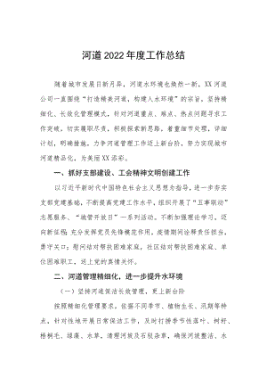 河道2022年度工作总结.docx