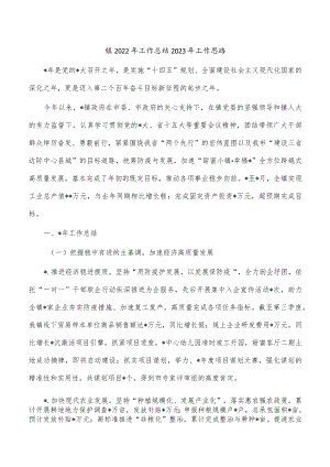 镇2022年工作总结2023年工作思路.docx