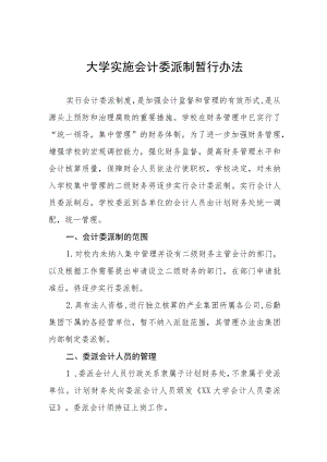 大学实施会计委派制暂行办法.docx