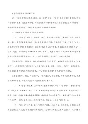 政务局述职报告总结2022年.docx